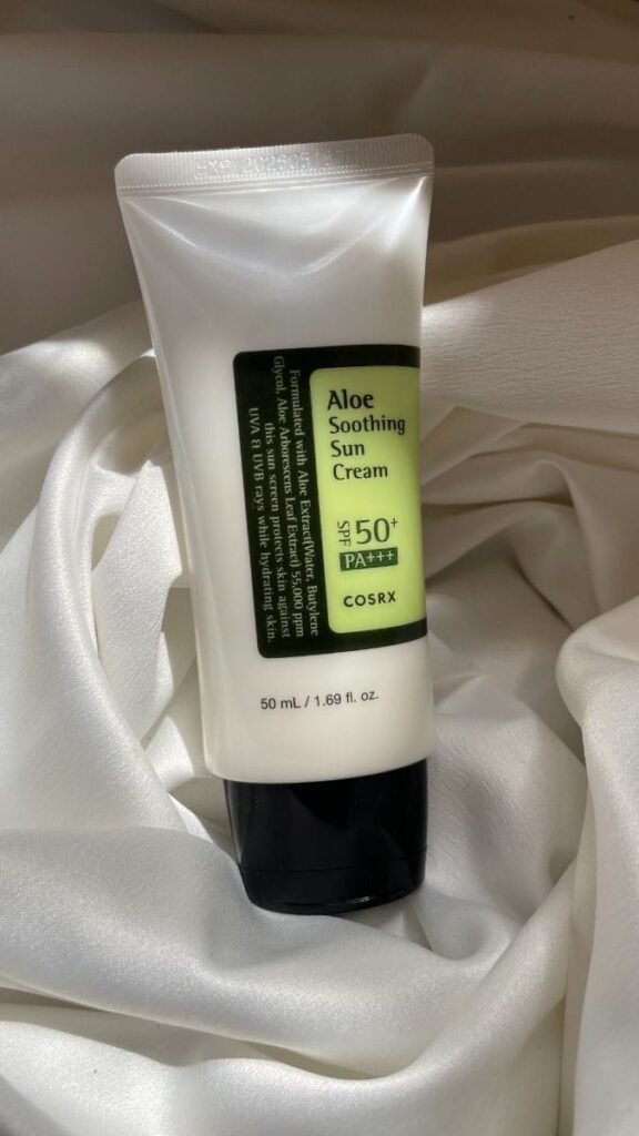 cosrx aloe soothing sun cream review