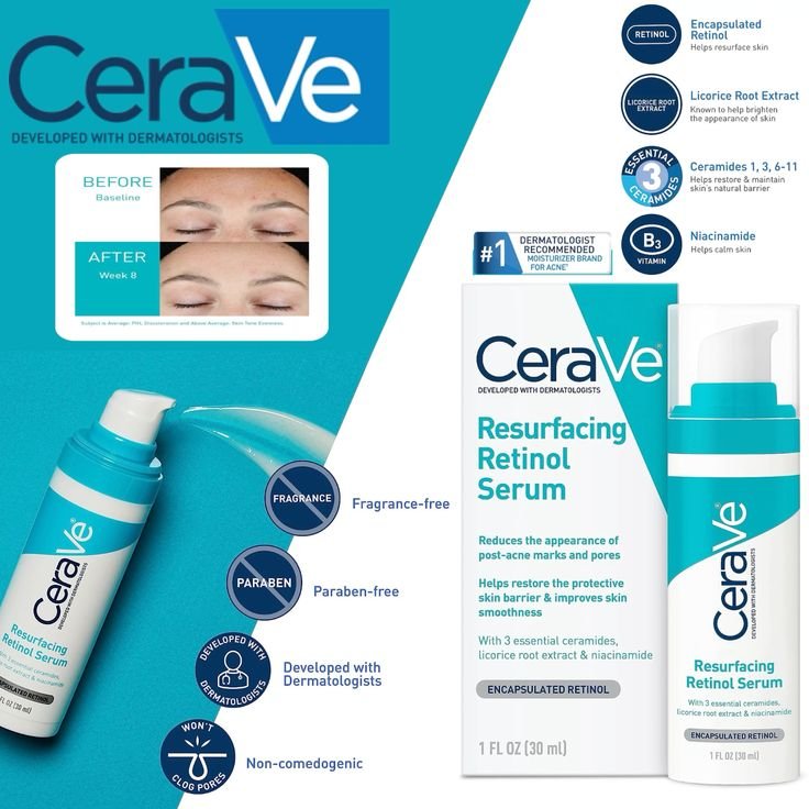 cerave resurfacing retinol serum before and after 01