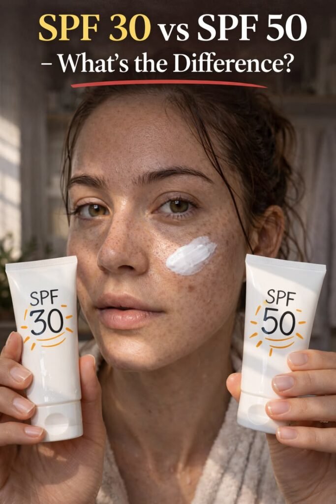 Sunscreen SPF 30 vs SPF 50